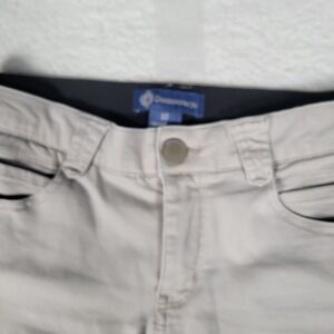 Democracy Absolution Skinny Pants Womens 10 Tan Khaki Stretch Mid Rise Chino